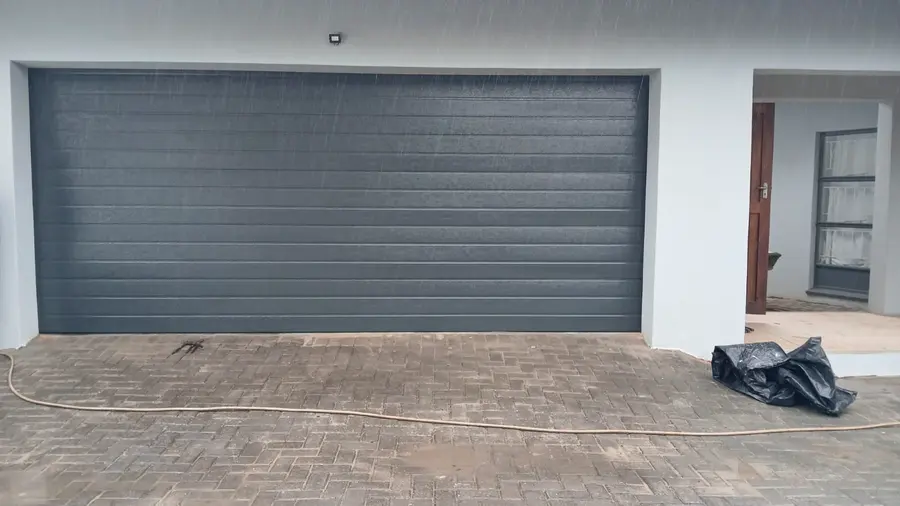 Finished garage door installation